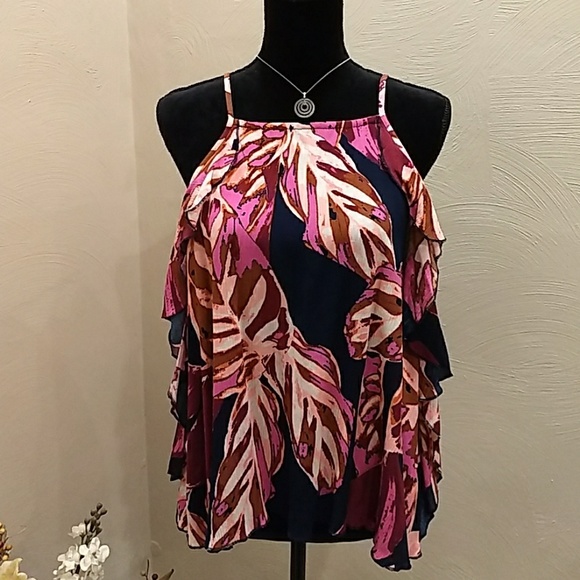 Mossimo floral tank - Picture 2 of 8